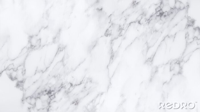 Sticker  Marbre blanc veiné de noir