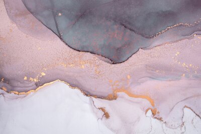 Marbre rose sur fond gris