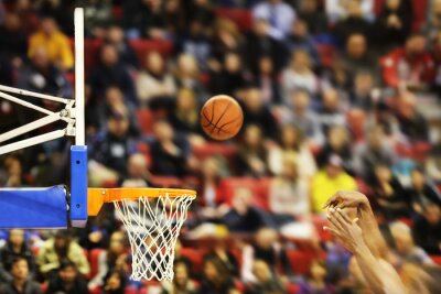 Sticker  Marquant les points gagnants lors d'un match de basket-ball