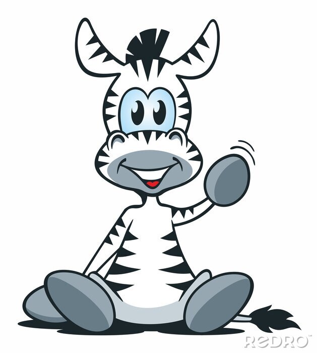 Sticker  Mascot Zebra séance