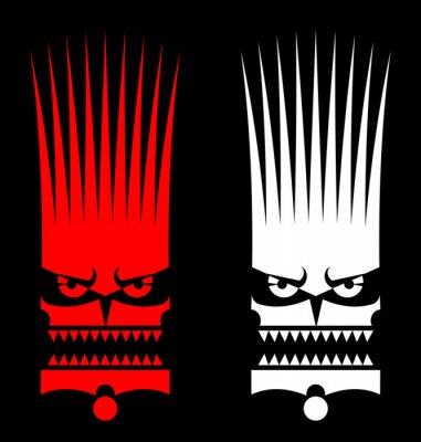 Sticker  masque sauvage