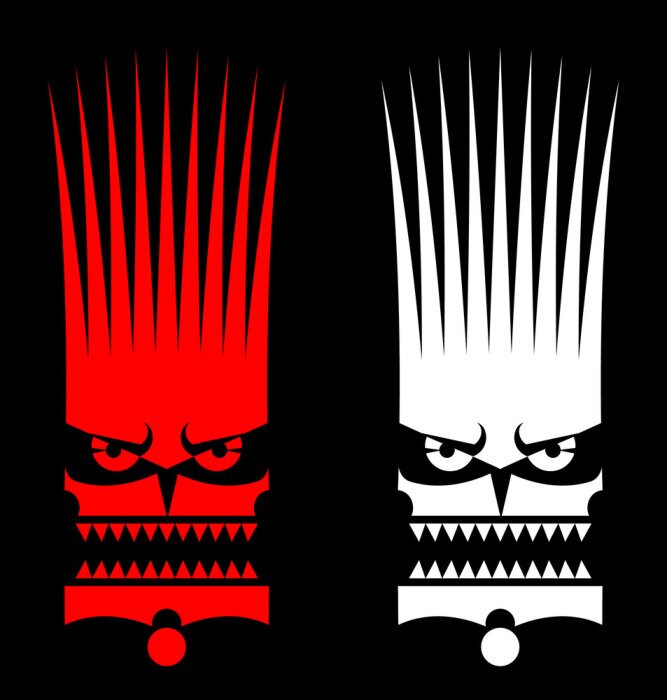 Sticker  masque sauvage