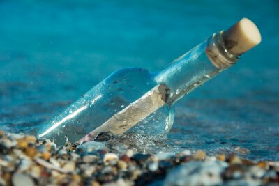 Sticker  Messaggio dans Bottiglia, comunicazione, jument, Messaggio, Bottiglia, sos