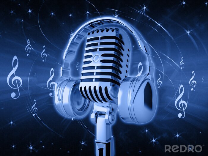 Sticker  Microphone et musique