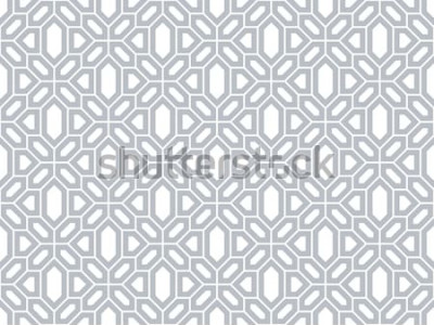 Sticker  Modèle abstrait en style arabe. Fond vectorielle continuer Texture grise et blanche. Motif graphique moderne.