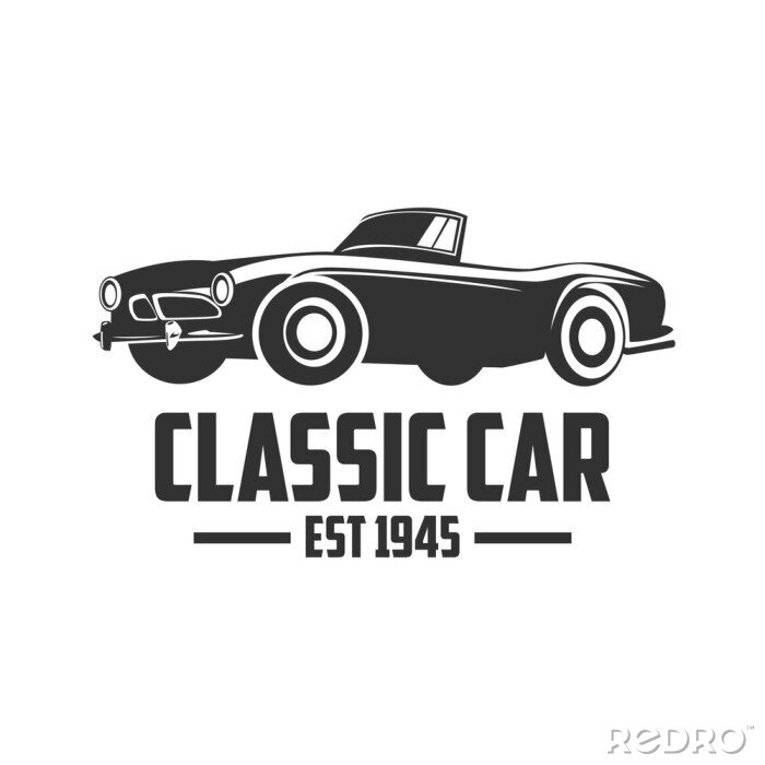 Sticker  Modèle Classic Car Vecteur