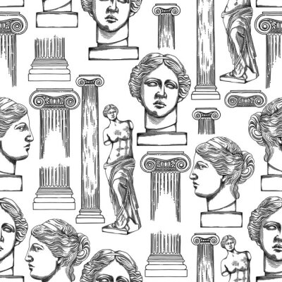 Sticker  Modèle classique de Vénus de Milo et de colonnes