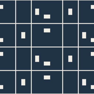 Modèle damier bleu aléatoire vectorielle continue. Arrière-plan répétitif géométrique.