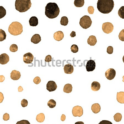 Sticker  modèle sans couture aquarelle à pois. textile, carrelage, papier peint, impression d'emballage. carte postale, bannière ou abstrait. main noyer motif reproductible avec forme inégale de points col