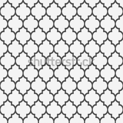 Sticker  Modèle sans couture dans le style islamique. Fond de vecteur