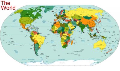 Monde Terre Continent Pays Carte