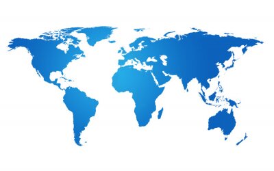Sticker  Mondialisation Carte du monde Global Business Concept Terre