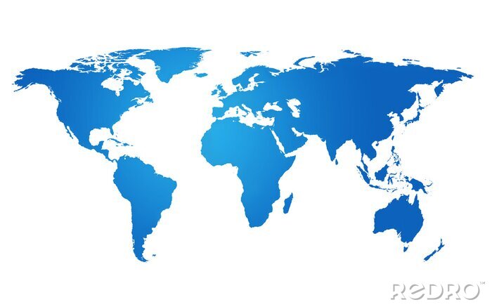 Sticker  Mondialisation Carte du monde Global Business Concept Terre