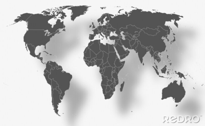 Sticker  Mondialisation - Weltkarte