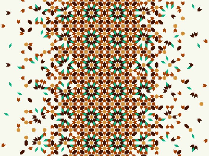 Sticker  Morocco disintegration template