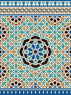 Sticker  Mosaïque de style marocain