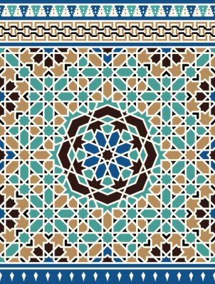 Sticker  Mosaïque de style marocain