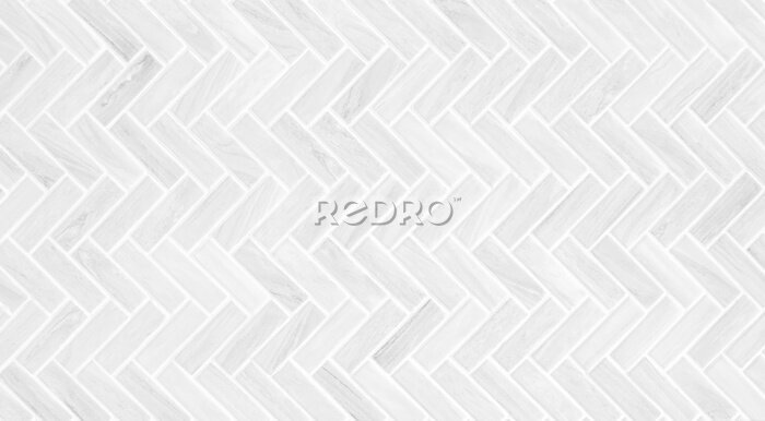 Sticker  Mosaïque en marbre gris et blanc