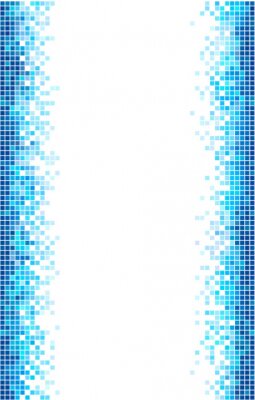 Sticker  Mosaïque moderne composée de pixels