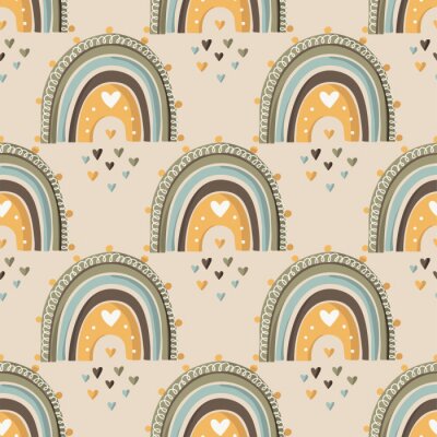Sticker  Motif arcs-en-ciel de style scandinave