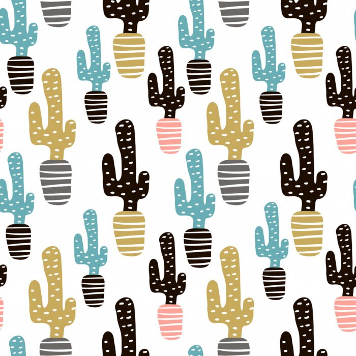 Sticker  Motif avec cactus