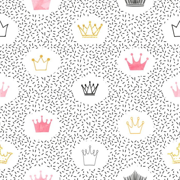 Sticker  Motif avec des couronnes