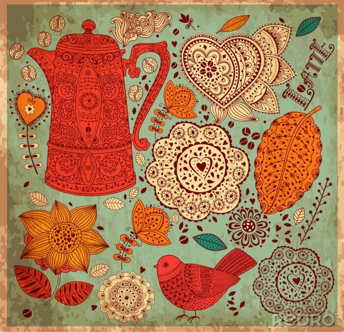 Sticker  Motif cuisine romantique