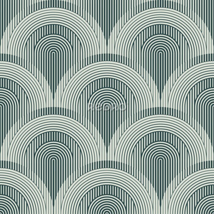 Sticker  Motif dans des tons verts