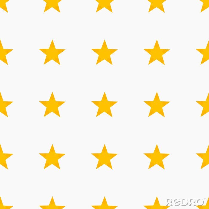 Sticker  Motif de fond d'étoiles jaunes