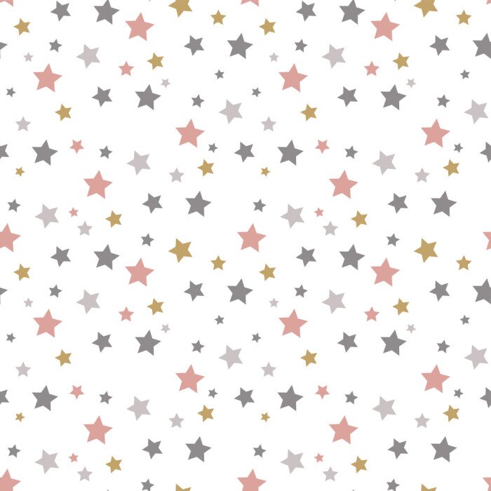 Sticker  Motif de Noël sans fin. Fond étoilé.