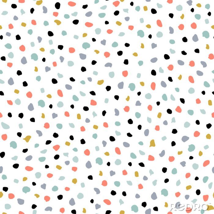 Sticker  Motif de petits points multicolores