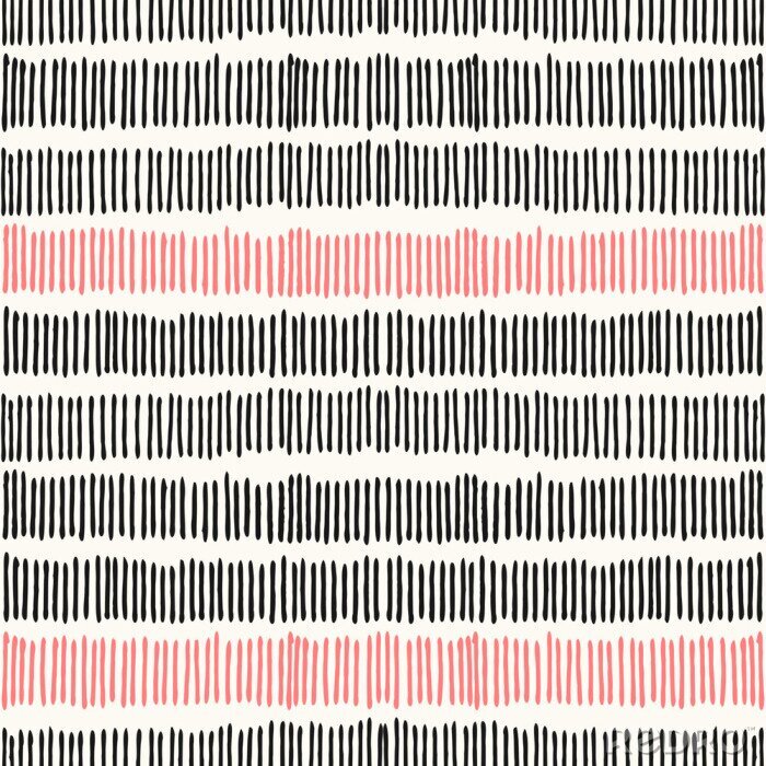 Sticker  Motif de rayures verticales noires et rouges