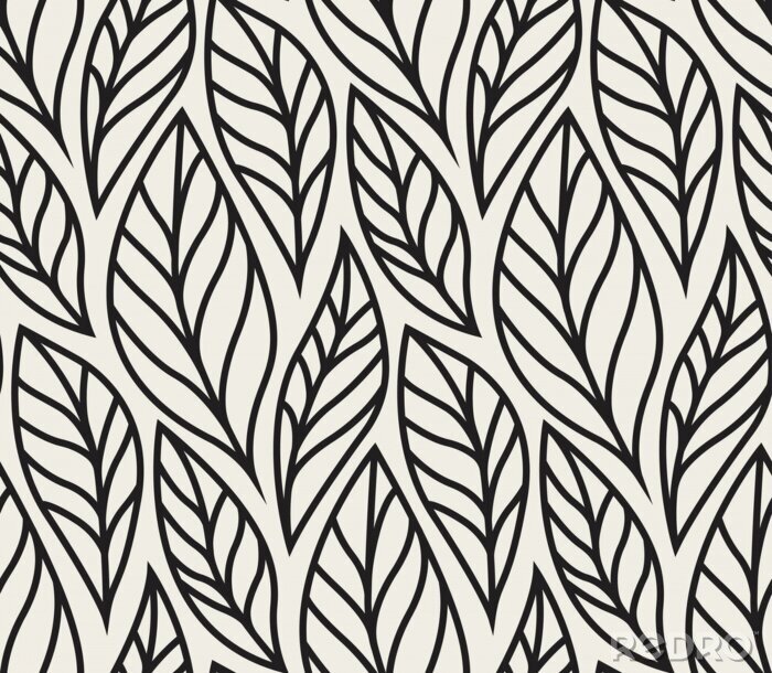 Sticker  Motif feuilles minimalistes