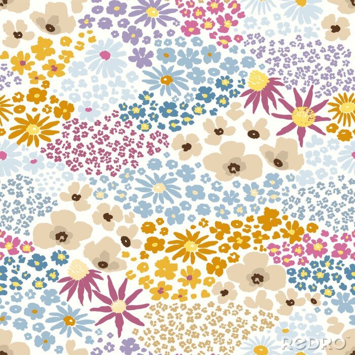 Sticker  Motif floral dense
