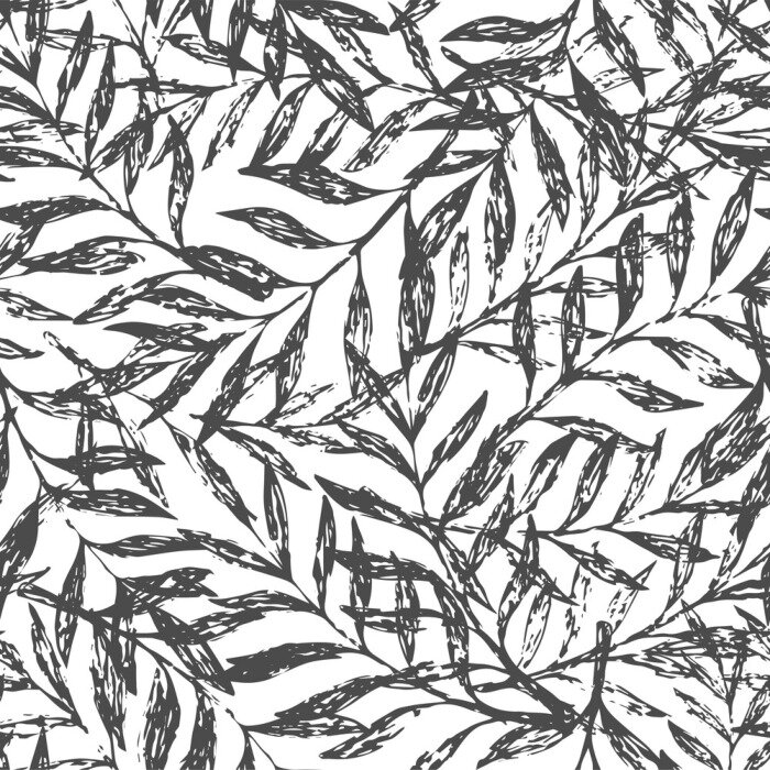 Sticker  Motif floral tropical sans soudures