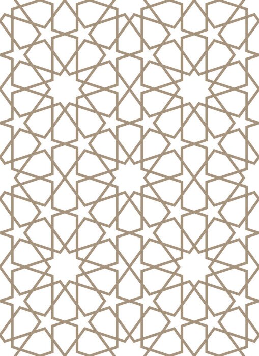 Sticker  Motif géométrique avec des étoiles