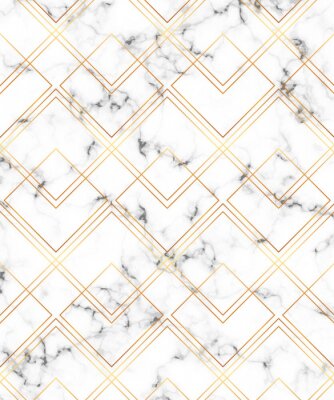 Sticker  Motif géométrique sur une surface en marbre