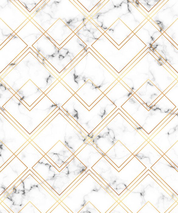 Sticker  Motif géométrique sur une surface en marbre