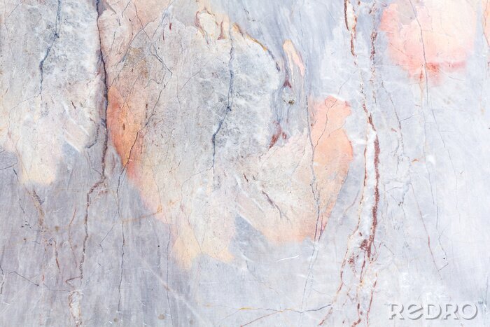 Sticker  Motif marbre orange et gris