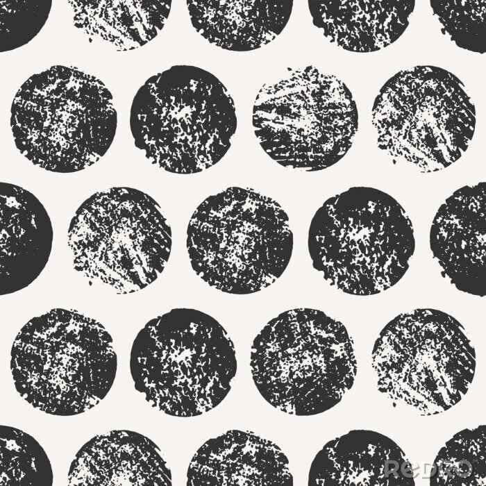 Sticker  Motif noir et gris avec des cercles de graffiti