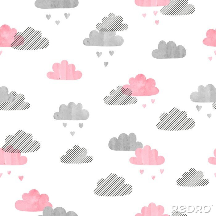 Sticker  Motif nuage minimaliste