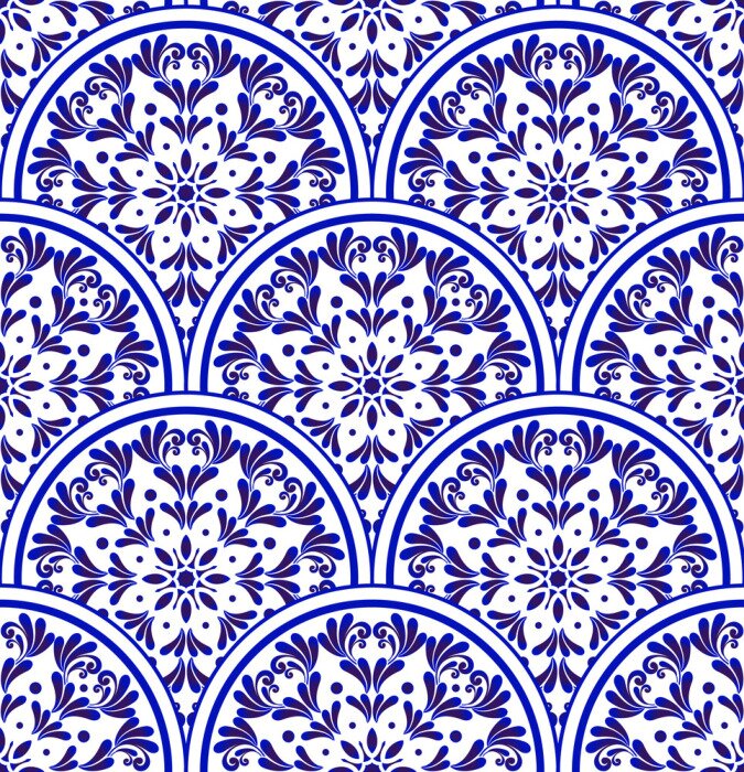 Sticker  Motif porcelaine classique