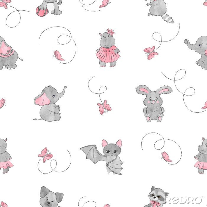 Sticker  Motif pour filles avec des chauves-souris