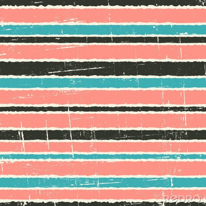 Sticker  Motif rayé stylisé à l'ancienne