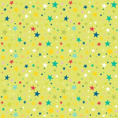 Sticker  Motif répété sans couture avec des étoiles
