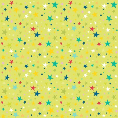 Sticker  Motif répété sans couture avec des étoiles