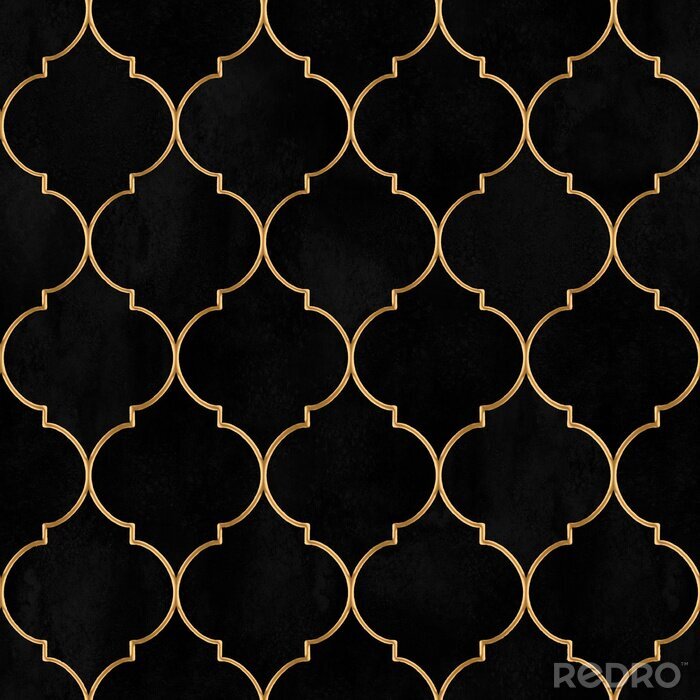 Sticker  Motif traditionnel marocain noir