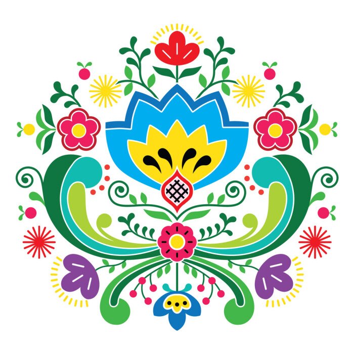 Sticker  Motif traditionnel norvégien