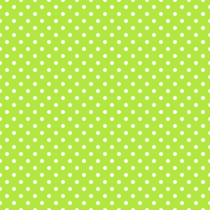 Sticker  Motif vert à pois blancs