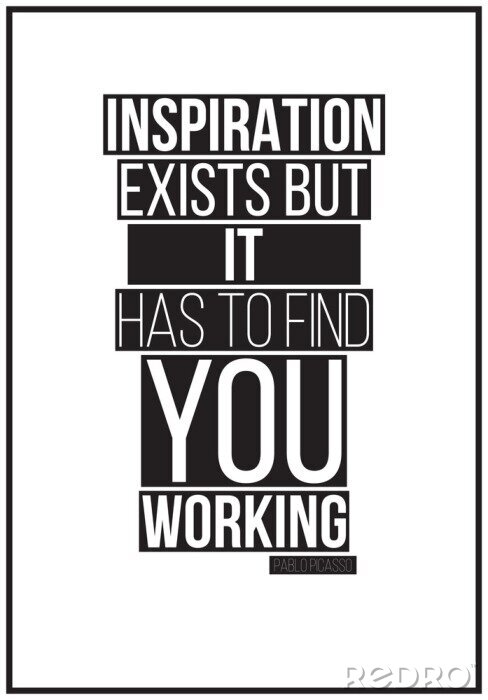 Sticker  Motivation monochrome sur l'inspiration